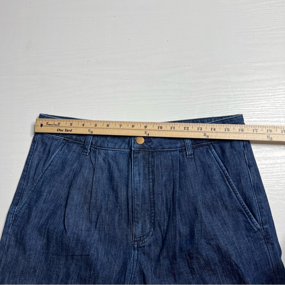 J Crew Pleated Trouser Jean Womens 30 Wide Leg Full Length New - Picture 8 of 16